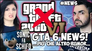 GTA 6: NOVITÀ E RUMOR + SONIC THE HEDGEHOG IL FILM #NEWS