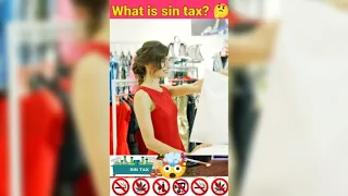 What is SIN Tax ? | How SIN Tax are imposed  Tobacco, alcohol, cigarettes . #Shorts