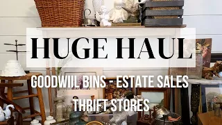 Part II Huge Thrift Haul• Goodwill bins • Estate Sales • Thrift Stores • So much AWESOME stuff