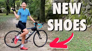 First Ride In Her New Cycling Shoes + Free Giveaway!