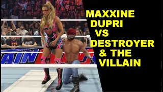WWE 2K24 Maxxine Dupri vs Destroyer & Villain - 2 on 1 Challenge