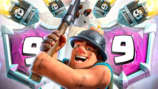 How I Hit TOP 9 in the WORLD 🌎 with Miner Control | Clash Royale