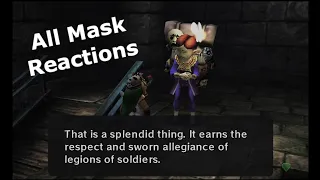 Happy Mask Salesman -  All Mask Reactions | Zelda MM 3D Project Restoration HD