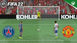 FIFA 22 Penalty shootout | PSG vs Manchester United | Xbox One S