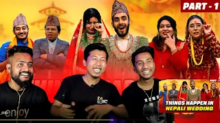 Things Happen in Nepali wedding Part 1 || Reaction Video by @NishanzenTamang  Diwash dai & Rohan