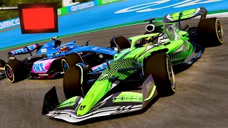 RED FLAG ON LAP 1 WHAT?! NEW LIVERY! BIG CRASHES & RAIN! - F1 23 MY TEAM CAREER Part 10