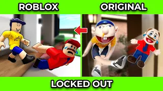 SML Movie vs SML ROBLOX: Locked Out (Version 2) ! Side by Side