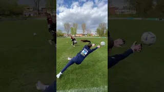 Goalkeeper reaction training 🤯 #Shorts