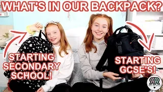 What’s In Our Backpacks? Back To School 2019 *Year 7 & 10 Secondary School! | Ruby and Raylee