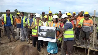 Fijian Minister for Education officiates at the QVS Dormitory Ground Breaking ceremony
