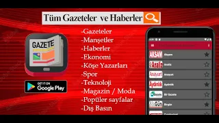 Tüm Gazeteler ve Haberler Android Uygulaması