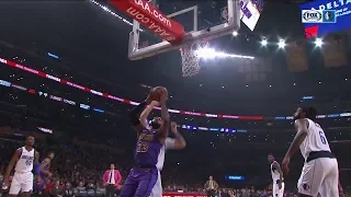 Luka Doncic Blocks LeBron James Twice at the Rim - Mavericks vs Lakers | November 30, 2018