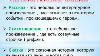 ОПРЕДЕЛЯЕМ ЖАНР ПРОИЗВЕДЕНИЯ