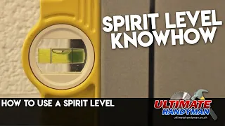 How to use a spirit level