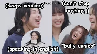 twice making tzuyu & chaeyoung life's miserable * twice maknae vs. unnies*