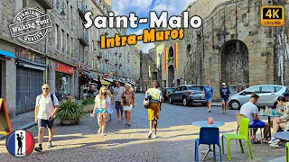 🇫🇷 SAINT-MALO, Brittany, France - Intra Muros Walking Tour [4K/60fps]