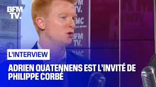 Adrien Quatennens face à Philippe Corbé en direct