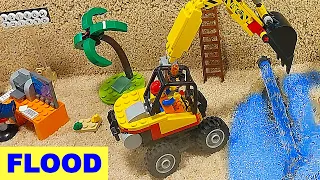 LEGO FLOOD Pipe Breakage: ROAD BRIDGE and RAILWAY Collapse - ep 50