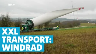 82 Meter lang: So wird ein Windflügel transportiert