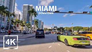 4K Driving in Downtown Miami - Vice City - Day Drive - HDR - 2023 - USA (part 1)