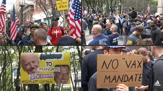 New York : manifestation d'opposants à la vaccination obligatoire contre le Covid-19 | AFP Images