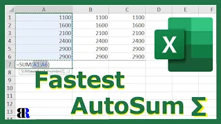 Fastest Way to AutoSum in Excel | Easy | Excel Shortcut