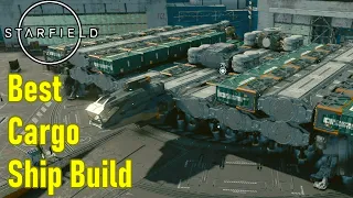 How to make the best cargo ship design in Starfield, shipbuilding guide, freighter build