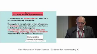 Homeopathy New Evidence – ‘Nanoassociates in Highly Diluted Preparations’ (Prof. Vladimir Voeikov)