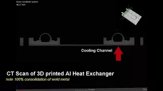 CT scan of 3D Metal Printed AL Heat Exchanger