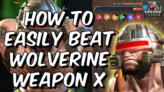 How To Easily Beat Wolverine Weapon X - Tips & Tricks Guide - Marvel Contest of Champions