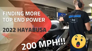 200 MPH TESTING with a STOCK MOTOR 2022 HAYABUSA - RESTRICTIONS REMOVED!!!!