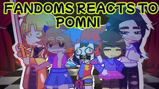 Fandoms Reacts To The Amazing Digital Circus | Pomni | Aftons | Creepypasta | Demon Slayer