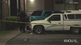 Teenager fatally shot, run over by car outside northwest Houston apartments | Raw video from scene