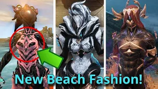 New Beach sigils and fashion in warframe? #bikini #warframe #gameplay