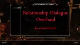 Skyrim Relationship Dialogue Overhaul MCM Demonstration v1.1 - Skyrim RDO