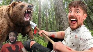 SURVIVAL OF THE FITTEST! Reacting To 10,000 Every Day You Survive In The Wilderness!