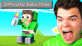 I Raised MYSELF As a Baby in Minecraft…