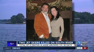 Two jet skiers killed on South River, totaling six deaths in the past week