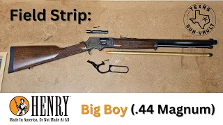 Field Strip: Henry Big Boy Lever Action Rifle (.44 Magnum)