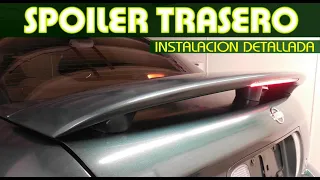 Como Instalar Spoiler (Aleron) Trasero con luz LED de Freno 🏎