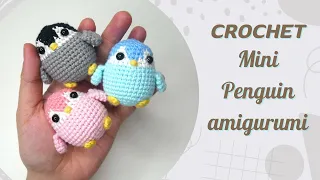 How to crochet a mini penguin amigurumi / crochet penguin