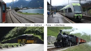 Von Brig über Lötschberg und Bern nach Basel (Eine kleine Schweiz-Rundfahrt, Teil 4), Sommer 2016