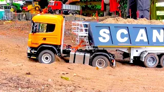 RC TRUCKS STUCKING / HEAVY RC TRUCK TRACTOR SCANIA / SCALEART MAN RC TRUCK / MB ACTROS