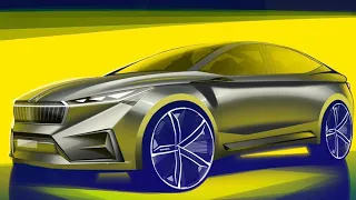 2022 Skoda Vision iV Concept Teased Ahead of 2019 Geneva Motor Show !!