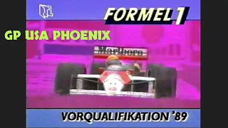 ***F1 Nostalgie mit RTL*** Phoenix 1989 3 deutsche Fahrer in der Vorqualifikation Willy Knupp RTL