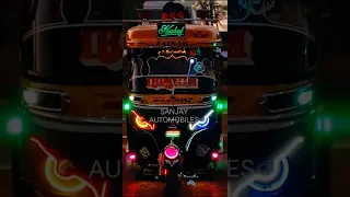 BAJAJ RICKSHAW HEADLIGHT☄️ MODIFICATION BY SANJAY AUTOMOBILES | NEW TRENDING NEON ANGRY BIRDS THEME🔥