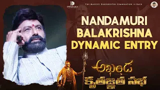 Nandamuri Balakrishna Dynamic entry | Akhanda Kruthagnatha Sabha  | Boyapati Srinu | Thaman S