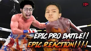 EPIC PRO BATTLE.EXE REACTION!! EVOS WIDRAW GUA BANTAI!!