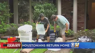 Some Houstonians Return To Their Flooded Homes