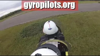 Landing ACROSS the runway in a gyroplane